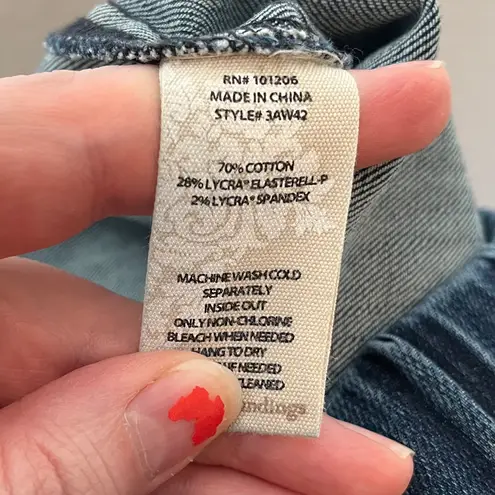 Soft Surroundings dark Wash metro denim pull on jeans size large petite