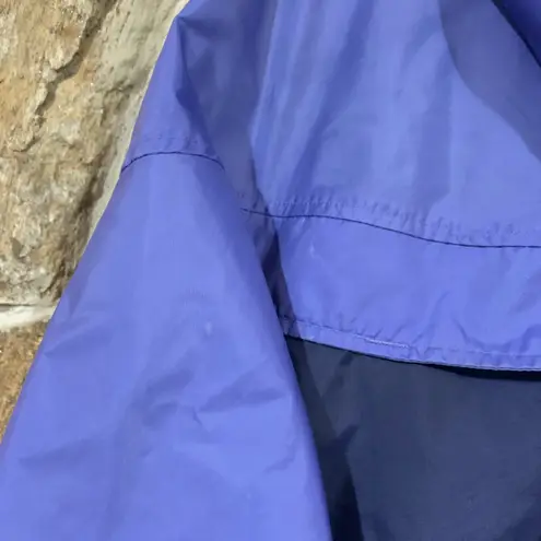 Columbia Vintage Purple  Long Thin Lightweight Windbreaker Jacket w/ Logo Spellout Patch - Image 8