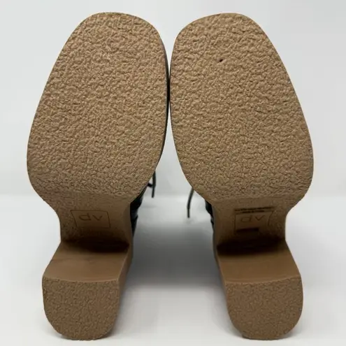 Dolce Vita Carmen Faux Fur Shearling Lace Up Heeled Boots Women's 9 Black NWOB