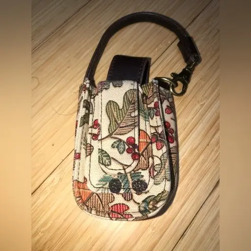 Longaberger  Autumn Path Purse Tote Wallet Checkbook Cover Cell Phone Holder Set