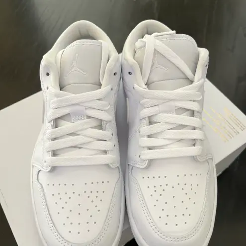 Nike New  Air Jordan 1 Low Triple White