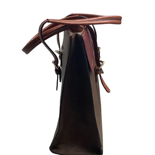 Simply Noelle Women’s Faux Leather Handbag Olive Green Brown