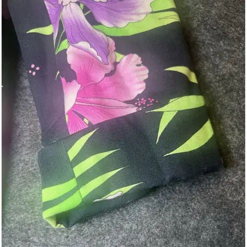 Rafaella Blazer Womens Size 6 Black Floral Button Boho Career Office Preppy