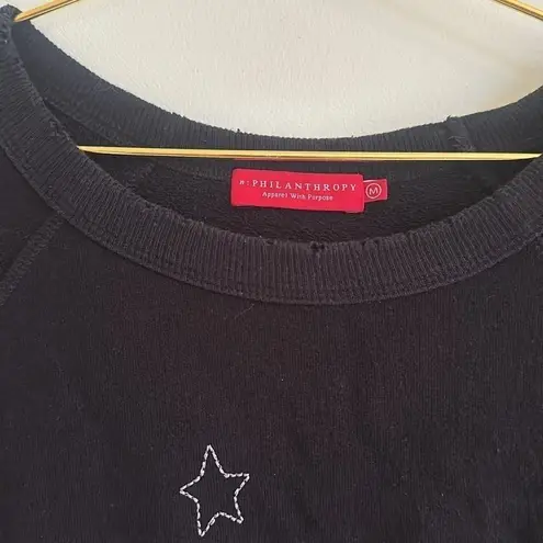 n:philanthropy  Montreal Sweatshirt in Black Cat Size Medium