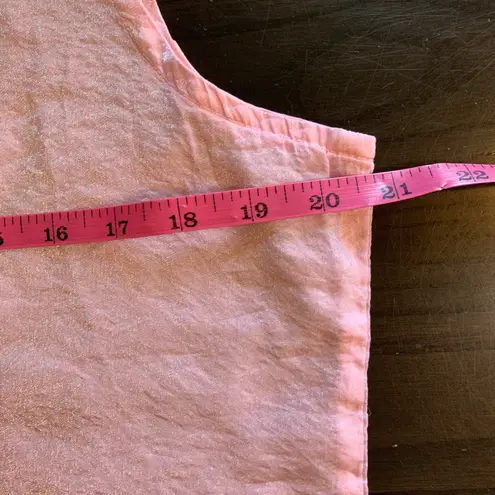 Habitat Clothes to Live In Pink Sleeveless Tank Top M USA Crinkled Cupra Shimmer