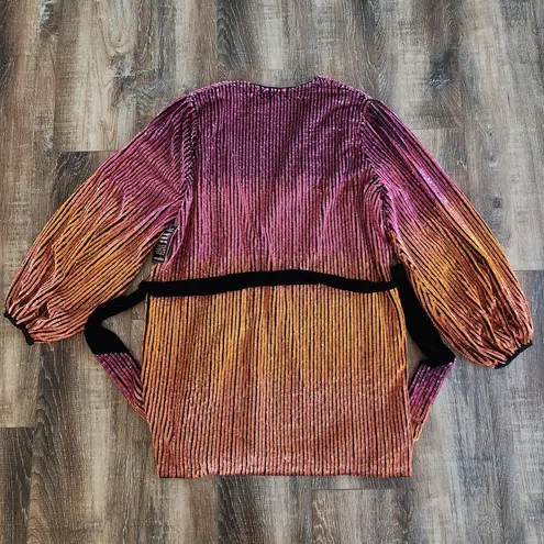 Retrofête Retrofete Gabrielle Robe Sequin Dress in Ombre Pink Orange Size XS NWT
