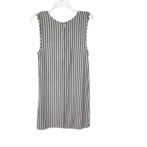 ONIA Marina Swim Cover Up Mini Dress Sleeveless Denim Stripe Size S