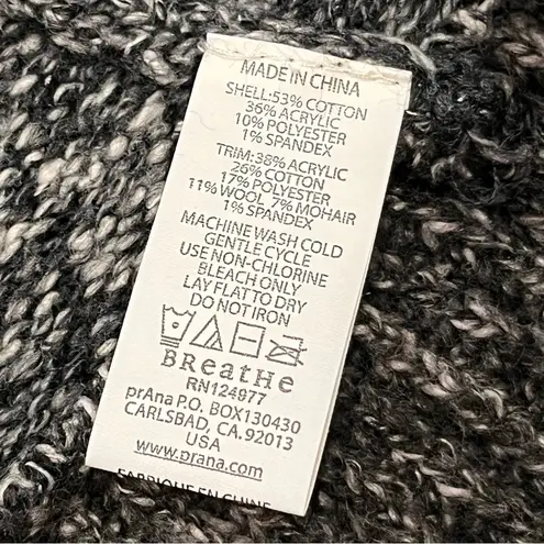 prAna Gray Danika Duster Sweater Coat Women’s Size XS