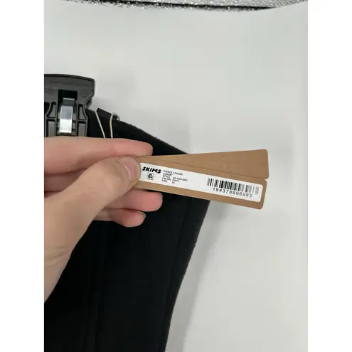 SKIMS  Fleece Lounge Corset Zipper Zip Up‎ Strapless Top Onyx Black SIze 3X 3XL - Image 3