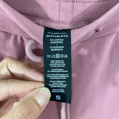 Alphalete  Women Pink Pull On Drawstring Pockets Joggers Size S