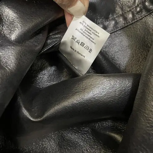 Sandro  paris navy wool blend zip up jacket with hood size Large