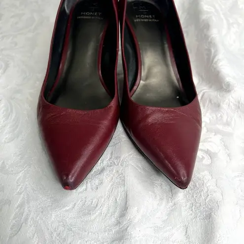 Monet  High Heel Pumps Jane Burgundy/Maroon Size 10