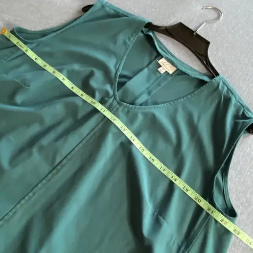 Landa Curve Sleeveless Dress in Teal, Womens XL