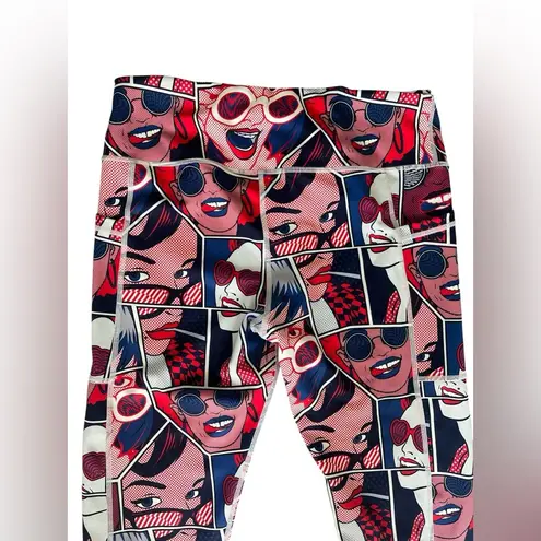 Constantly Varied Gear Ladies Pop Art Leggings Medium Red