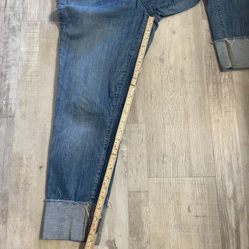 Loft  Jeans 14/32 More Shine Less Shade Sun Embroidered Modern Skinny Wide Hem