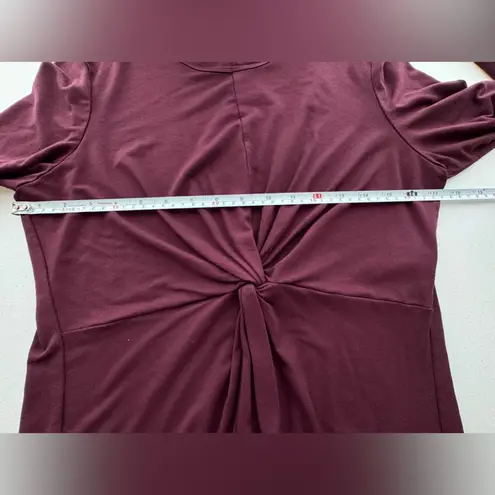 Neiman Marcus Twist Front Long Sleeve Blouse Size Medium