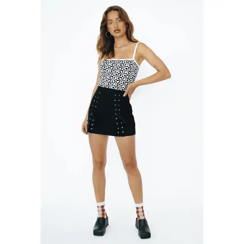 Verge Girl Lace Up Mini Skirt