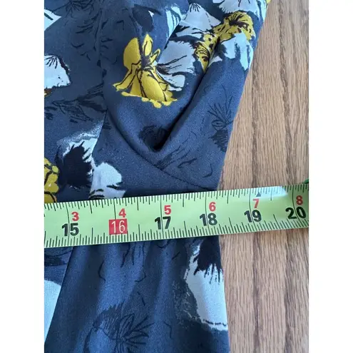 Free Press Womens Floral Print Long Sleeve Dress Mock Neck Modest Sz S Tunic