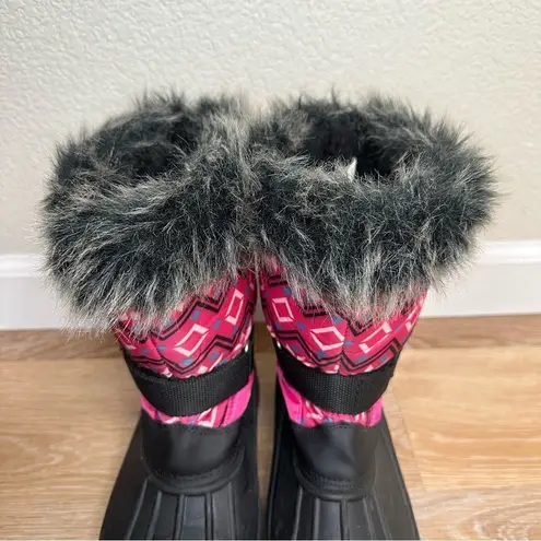 Jands by Transco Geometric Print Women’s Snow Boots Pink Size 6