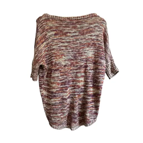 Eyelash Couture XS Knit Pullover Sweater Batwing Sleeve High Low Striped Top