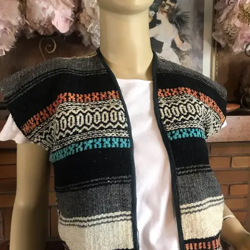 VINTAGE HANDMADE BAJA VEST MULTI