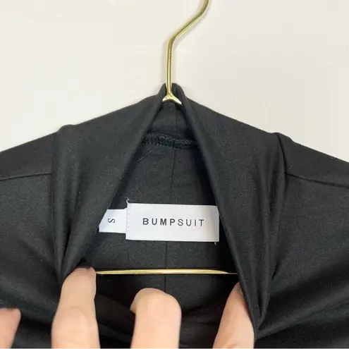 Bumpsuit The Ashley Black 1/2 Sleeve Mock Neck Maternity Bodysuit Size Small