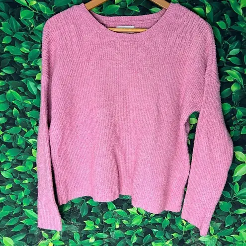 Cute / Trendy long sleeve cozy warm , casual pink rose sweater L. Arizon… Size L