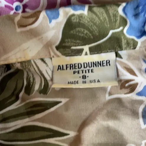 Alfred Dunner Petite Floral Blouse Size 8