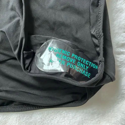 Calia Shirred Cutout One Piece Pure Black Size 16