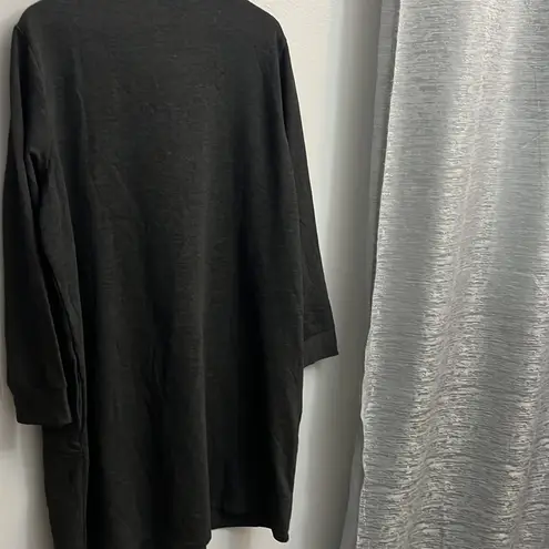 NWOT 3X Studio 1886 Grey Cowel Neck Sweater Dress with pockets Gray