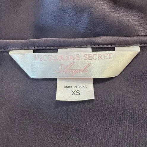 Victoria's Secret  Satin Sheer Slip Dress XS Lace Trim Babydoll Y2K Whimsigoth