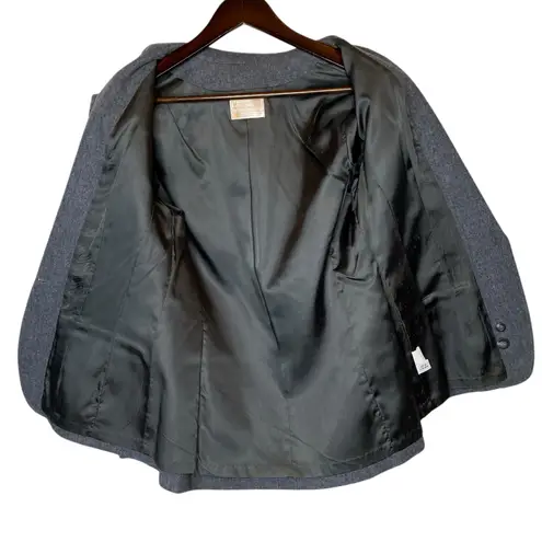 Pendleton Vintage Wool Single Button Gray Blazer size 10