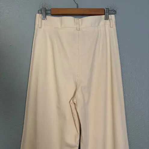 Baserange Women's Bayou Wide Leg Pants Off White Size 29 Organic Cotton Neutral