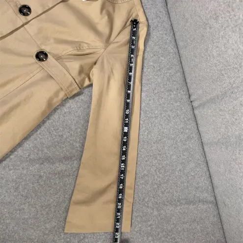 Babystyle Maternity Khaki Trench Coat Jacket Size S NWT Tan