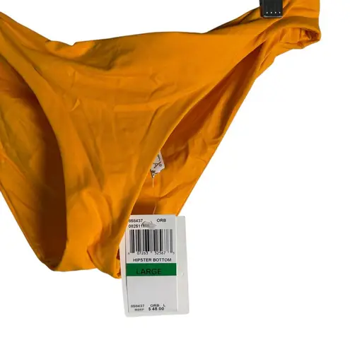 BECCA by Rebecca virtue Becca Pucker Up Adela Hipster Bikini Swimsuit Bottoms in Orange Size Large