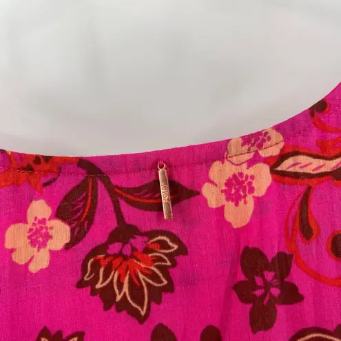 MISA Los Angeles Ysabel Dress Extra Small 100% Cotton Maxi Tiered Ruffle Floral