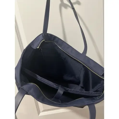 Lipault Paris Business Avenue Laptop Tote Bag Navy Blue Work Shoulder