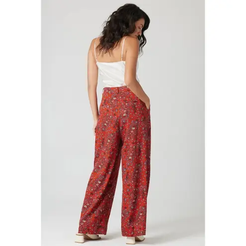 NWT Bila 77 Curson Baked Clay High Rise Wide Leg Pants Brown Size M