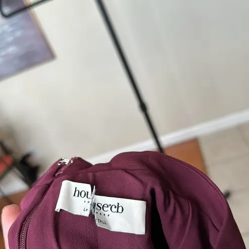 House Of CB  XL Tall  'Alia' Mulberry Mini Dress NWOT wine purple‎ burgundy