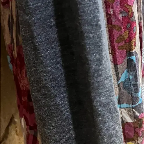 Unique Ali Miles Soft Lightweight Artsy Sweater Floral & Gray Women XL Pullover - Image 13