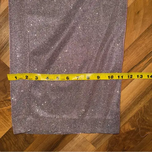 Nightway cut out long wide leg sparkly glam jumpsuit elegant NWOT 16 Purple