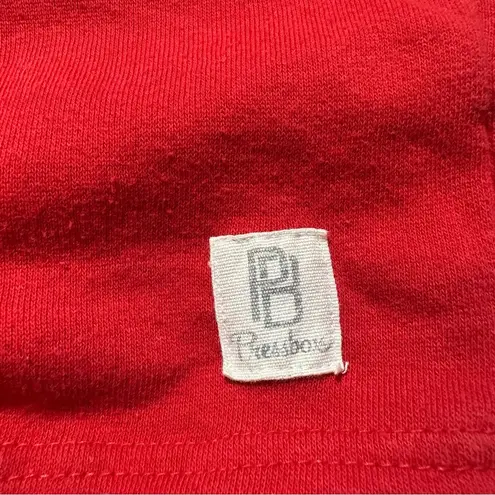 Pressbox Georgia Bulldawgs Dawgs Red White Black Stripe Pullover Cropped Hoodie 2X