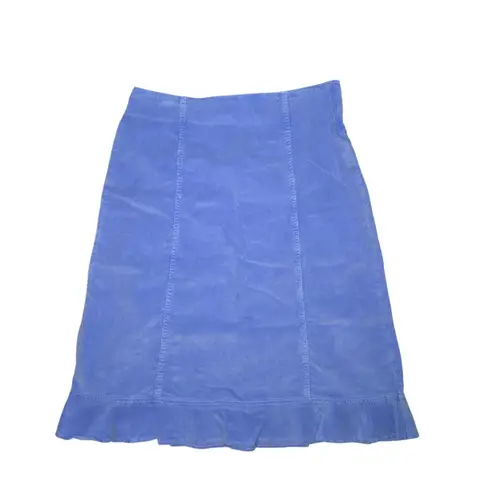 Fresh Produce Nwt Peri Blue Micro Corduroy A-line Skirt Size Medium e613