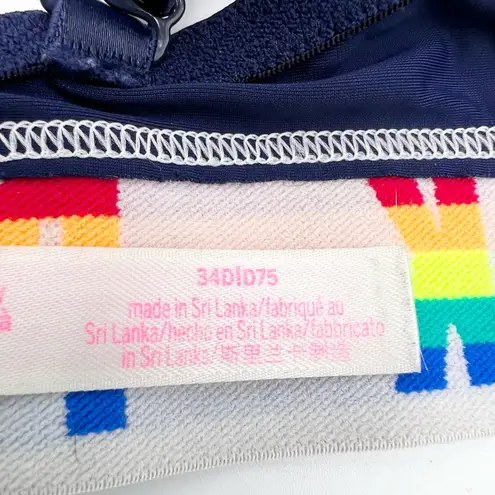 PINK - Victoria's Secret  Wear Everywhere T-Shirt Bra‎ Rainbow Women's 34D