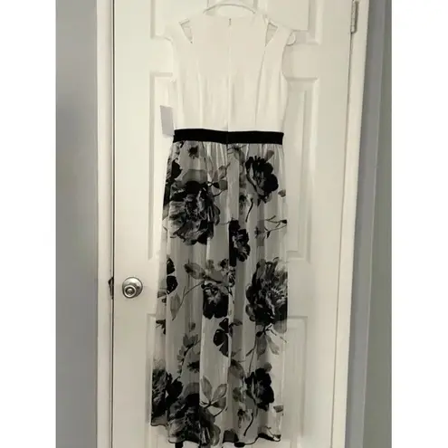 Chic Alex B. Nites Women Jumpsuit Size 4 Stretch Elastic Waist Floral Fairycore Black