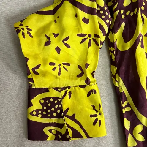 🌿 Corey Lynn Calter Bold Botanical Maxi Shirt Dress – Size S – Vibrant & Rare! 🌿