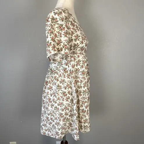 Vintage Stella y2k 90s Floral Babydoll Mini Dress Size S Fairy Coquette Whimsy