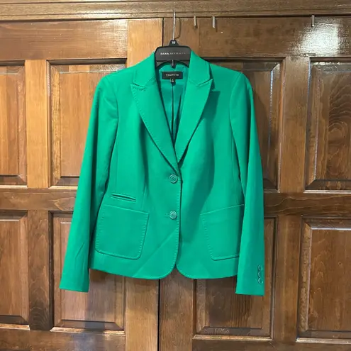 Talbots  Skirt Suit Blazer Womens Size 4 Green Wool Two Piece Set Lined - Image 3