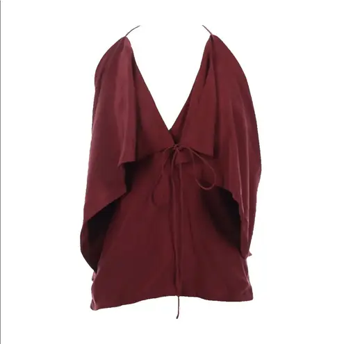 Robert Rodriguez new ✦ Sexy Strappy Silk Red Carpet Draped Cami Top ✦ Wine