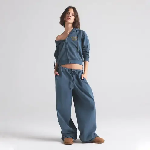 SKIMS Cotton Poplin Straight Leg Pant Harbor Size Large